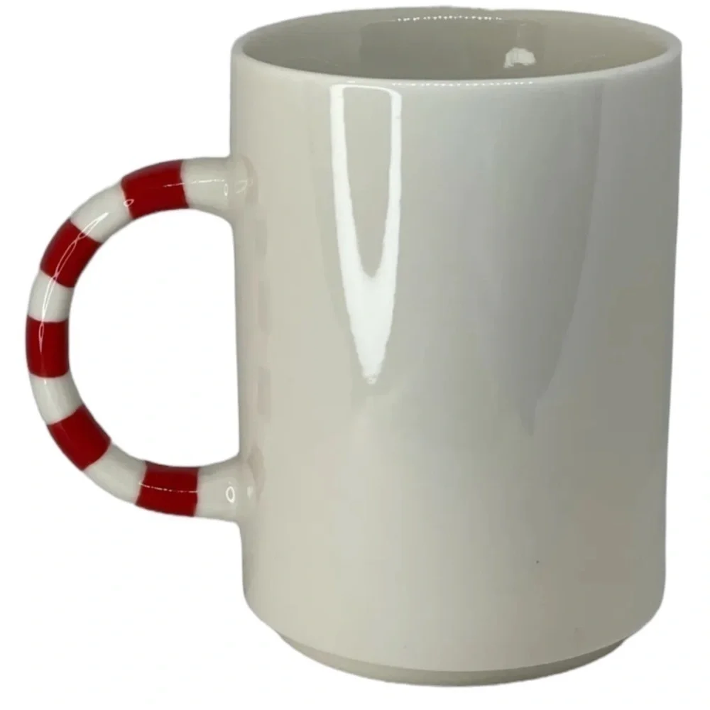 STARBUCKS 2018 HOLIDAY COLLECTION HOLIDAY WREATH AND CANDY CAN CERAMIC MUG